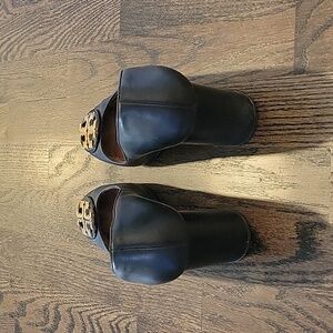 TORY BURCH Black Chunk Heels